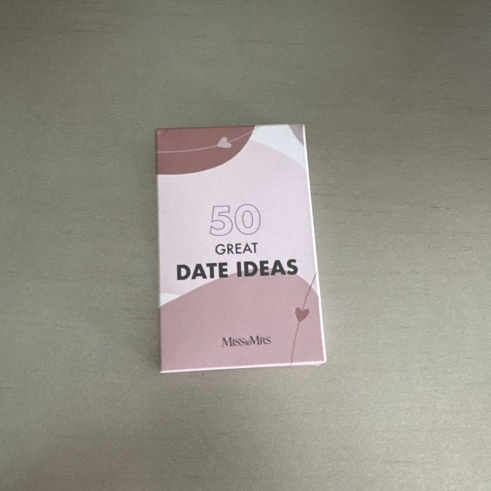 Miss To Mrs 50 Great Date Ideas For Couples Inspiration Cards  Open Box